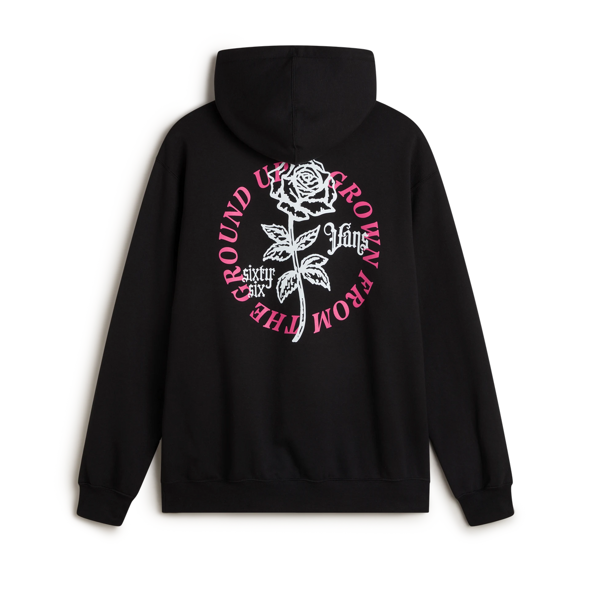 Vans Mens Grown From The Ground Hoodie Vn000paablk Black Clothing S / Black,M / Black,L / Black,XL / Black