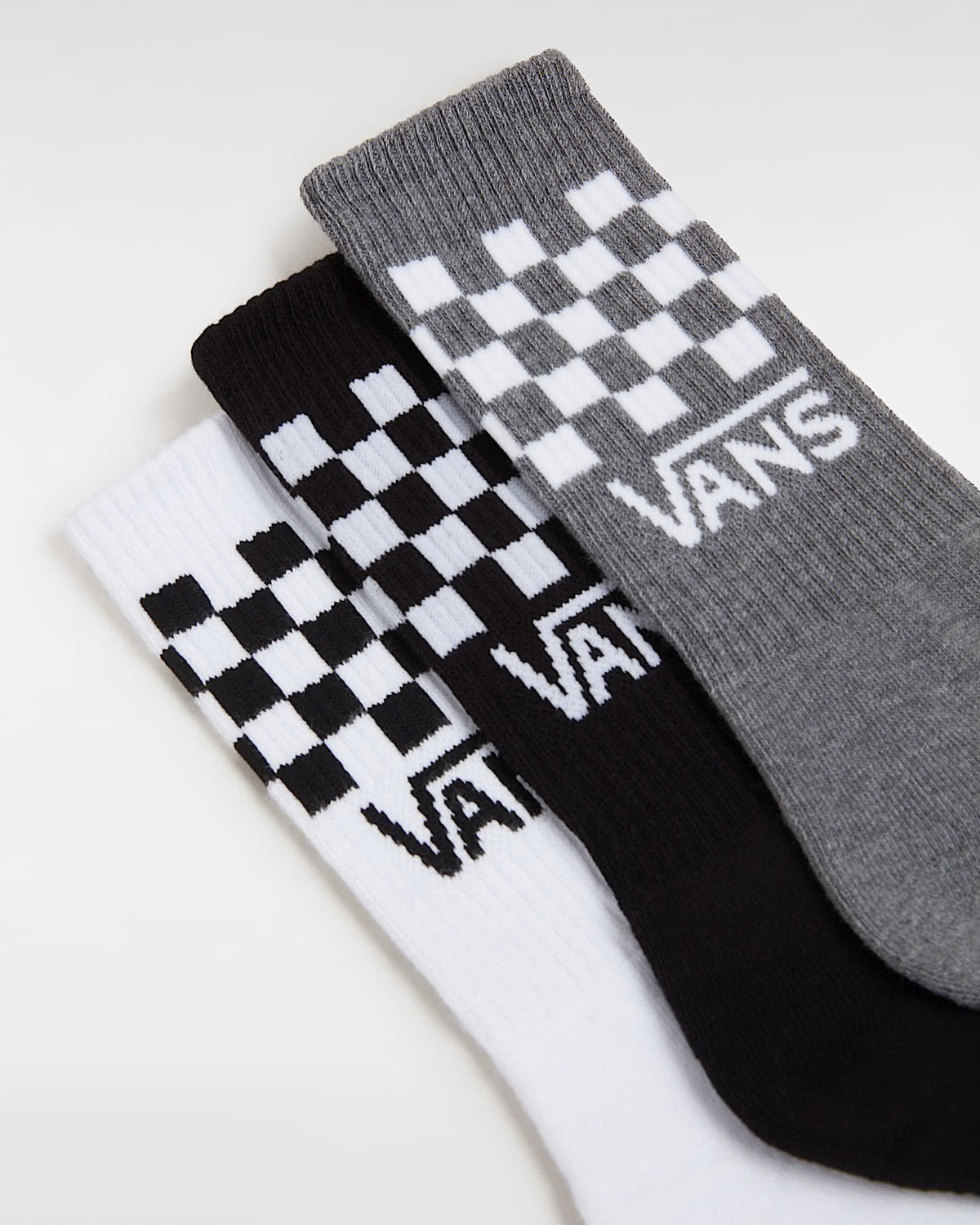 Vans Kids 3 Pack Socks Vn000q1qy281 Black White Grey Clothing ONE SIZE / Multi