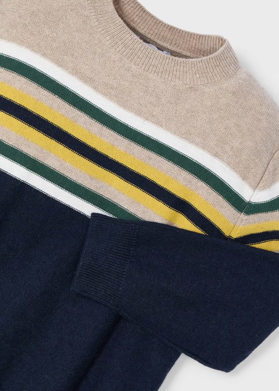Mayoral Boys Stripe Sweater 4351 Navy Clothing 3YRS / Navy,4YRS / Navy,5YRS / Navy,6YRS / Navy,7YRS / Navy,8YRS / Navy,9YRS / Navy
