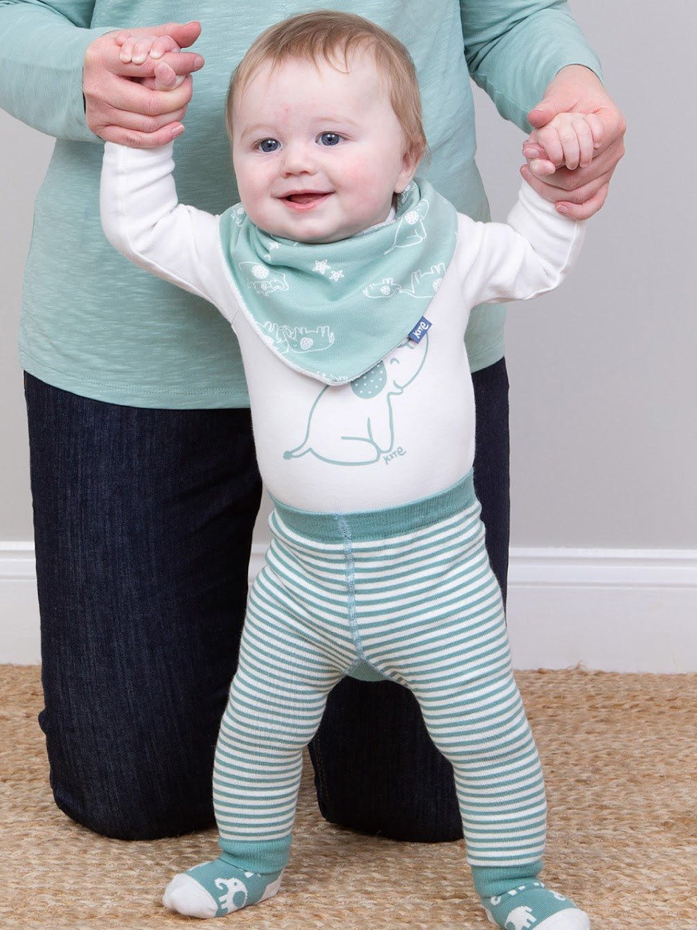 Kite Ele And Me Knitted Infant Leggings 3991-Buh Clothing 0-6M / Seagrass,6-12M / Seagrass,12-24M / Seagrass