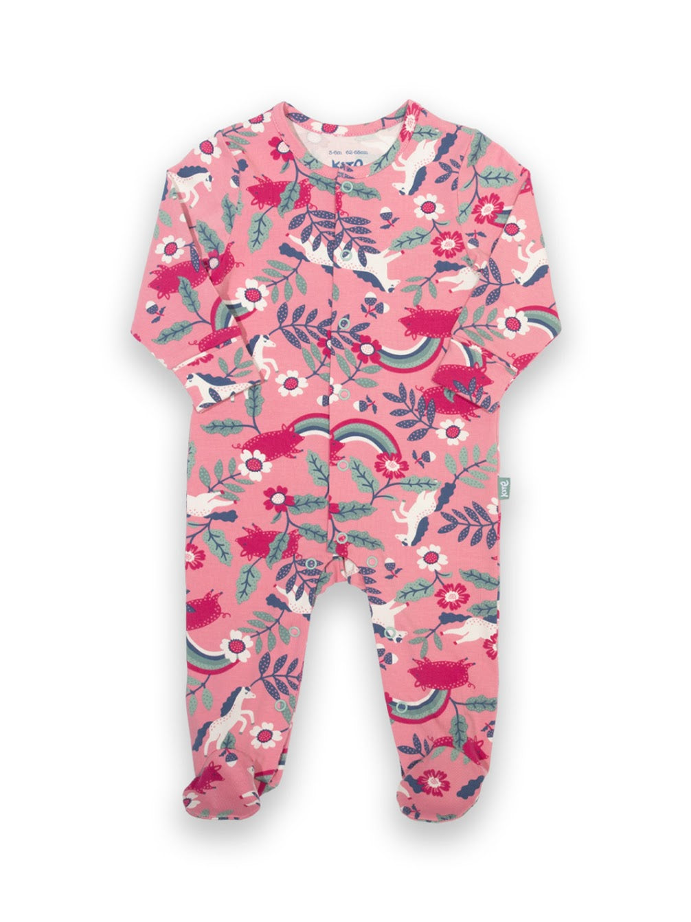Kite Pig Pannage Baby Sleepsuit 8208-Bgs Clothing NEWBORN / Pink,0-1M / Pink,0-3M / Pink,3-6M / Pink,6-9M / Pink
