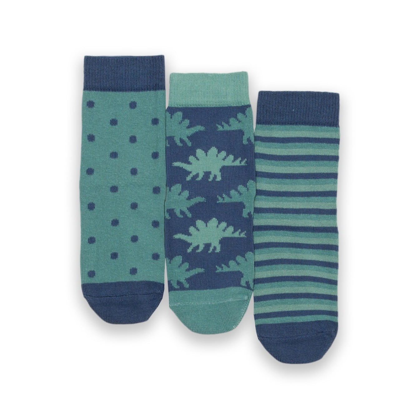 Kite 3 Pack Socks 7730-Abh Dino Clothing 0-6M / Green,6-12M / Green,1-2YRS / Green,UK6-8 / Green,UK9-12 / Green