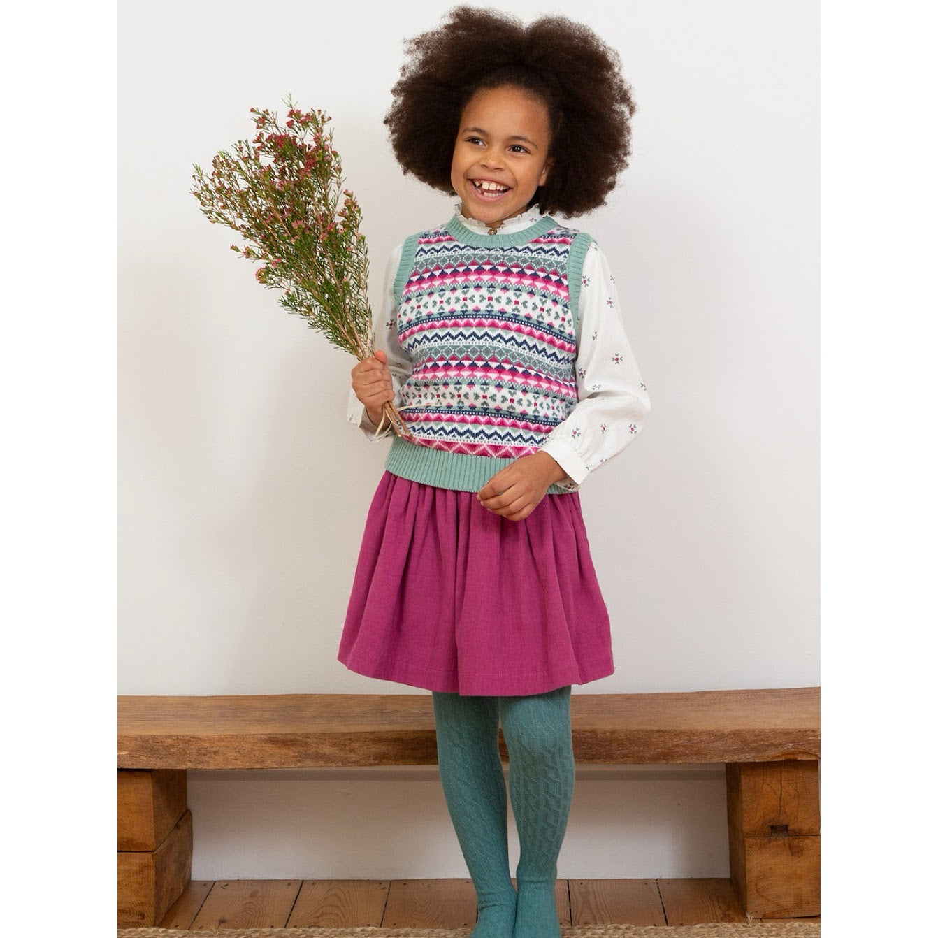 Kite Big Bloom Reversible Skirt 9037-Ogx Clothing 4YRS / Berry,5YRS / Berry,6YRS / Berry,7YRS / Berry,8YRS / Berry,9YRS / Berry