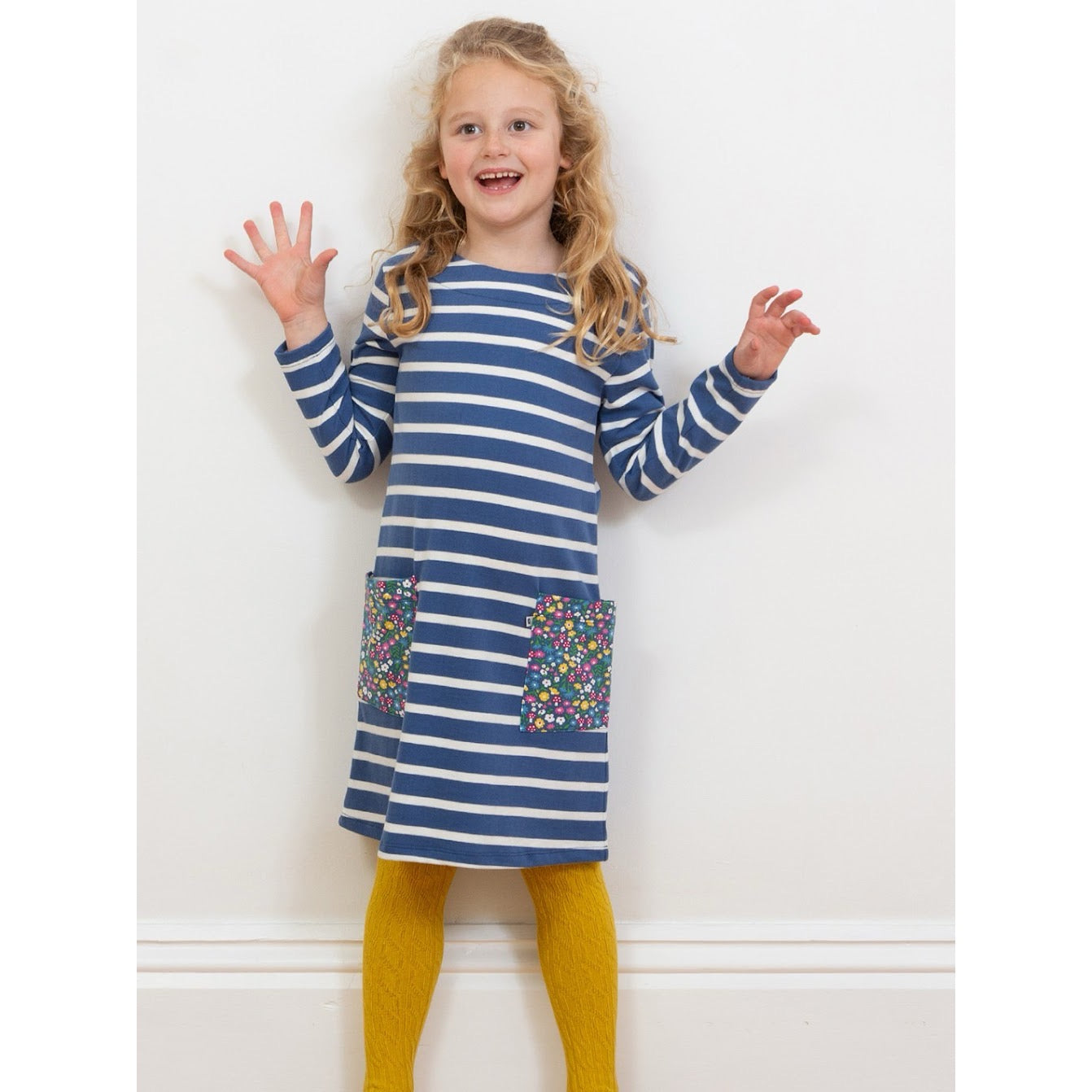 Kite Durdle Door Dress 9592-Ogd Navy Stripe Clothing 5YRS / Navy,6YRS / Navy,7YRS / Navy,8YRS / Navy,9YRS / Navy,10-11YRS / Navy,12-13YRS / Navy