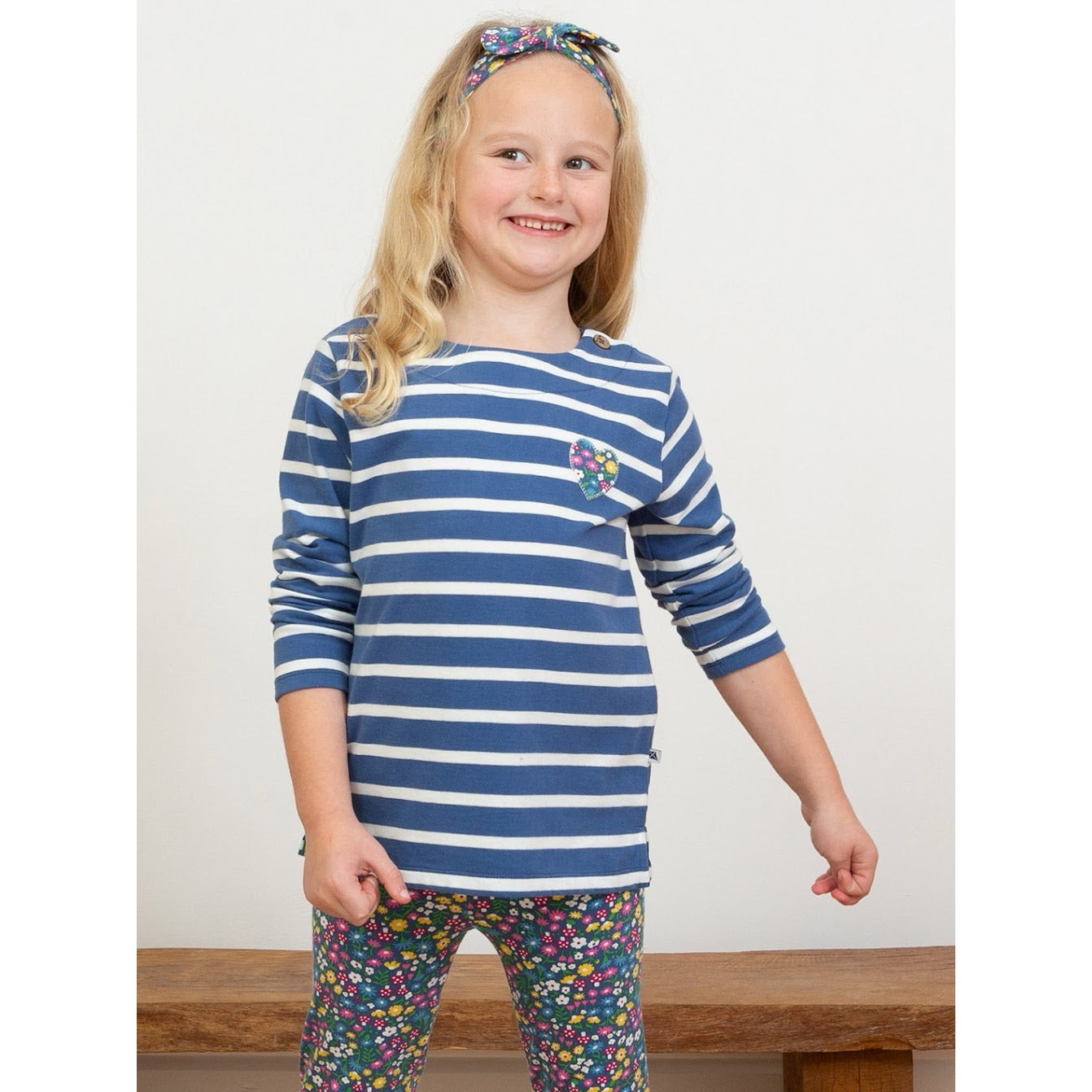 Kite Durdle Door Stripe Top 9740-Ogt Clothing 4YRS / Navy,5YRS / Navy,6YRS / Navy,7YRS / Navy,8YRS / Navy,9YRS / Navy,10-11YRS / Navy