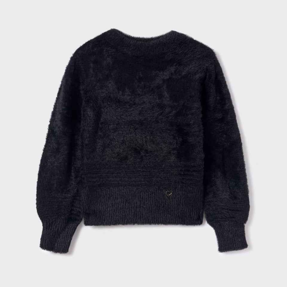 Mayoral Older Girls Sweater 7302 Black Clothing 10YRS / Black,12YRS / Black,14YRS / Black,16YRS / Black