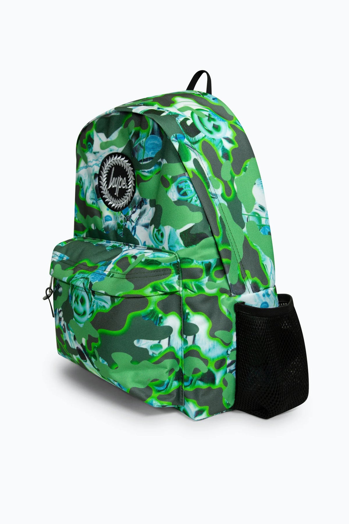 Hype Green Shark Smile Camo Backpack Accessories ONE SIZE / Green