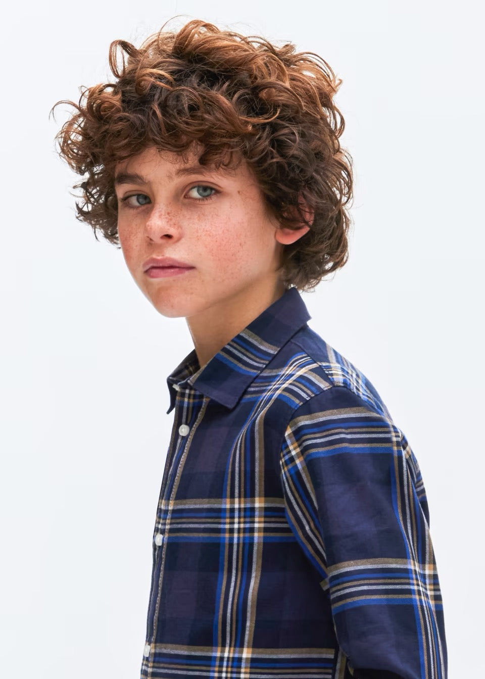 Mayoral Older Boys Check Shirt 7189 Navy Clothing 10YRS / Navy,12YRS / Navy,14YRS / Navy,16YRS / Navy