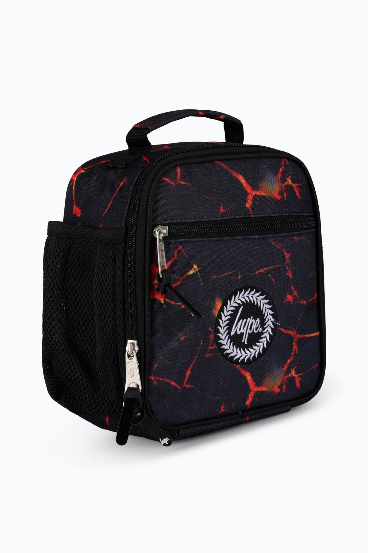 Hype Black Lava Print Lunch Bag Accessories ONE SIZE / Black