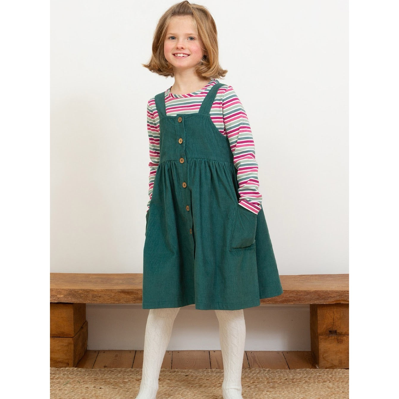 Kite Perfect Pinafore F897-Agd Spruce Clothing 3YRS / Green,4YRS / Green,5YRS / Green,6YRS / Green