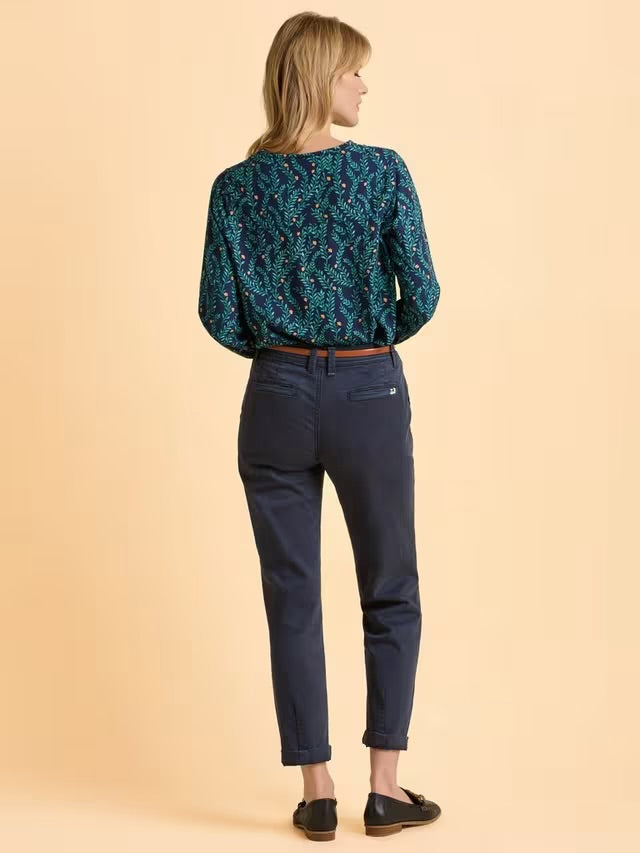 Brakeburn Womens Nanda Blouse Blue Print Clothing UK8 / Blue,UK10 / Blue,UK12 / Blue,UK14 / Blue,UK16 / Blue