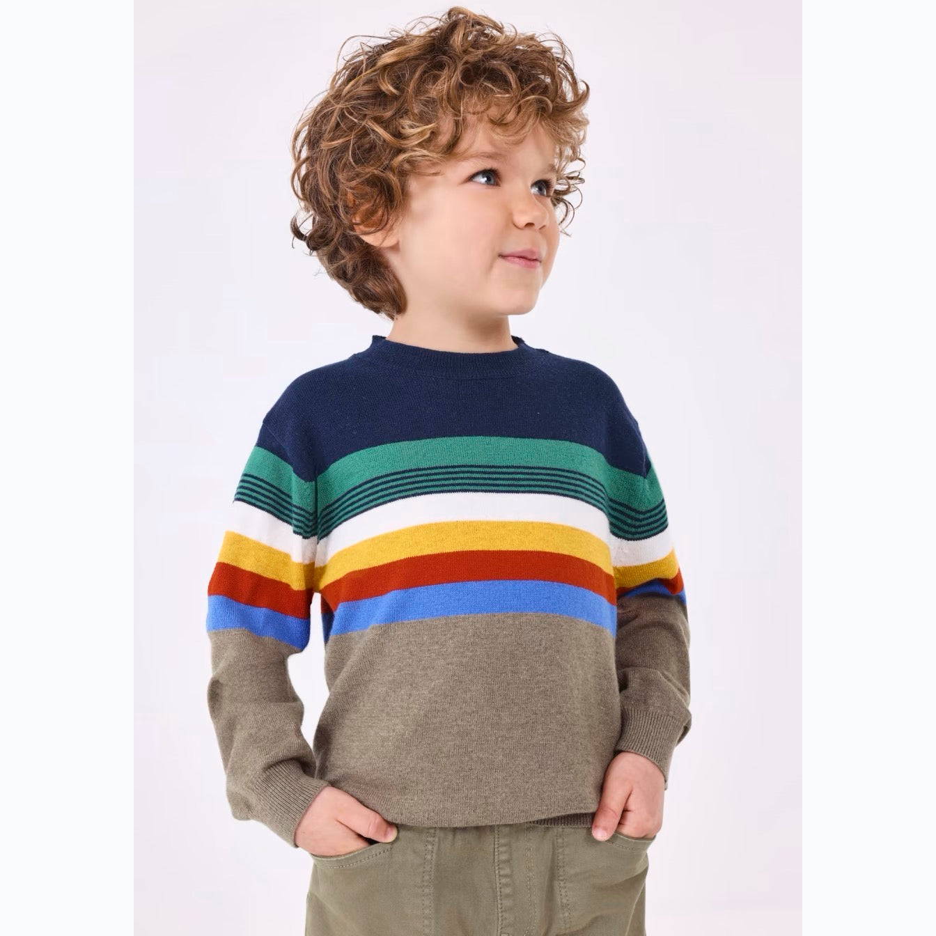 Mayoral Boy Stripes Sweater 4324 Clothing 4YRS / Multi,5YRS / Multi,6YRS / Multi,7YRS / Multi,8YRS / Multi,9YRS / Multi