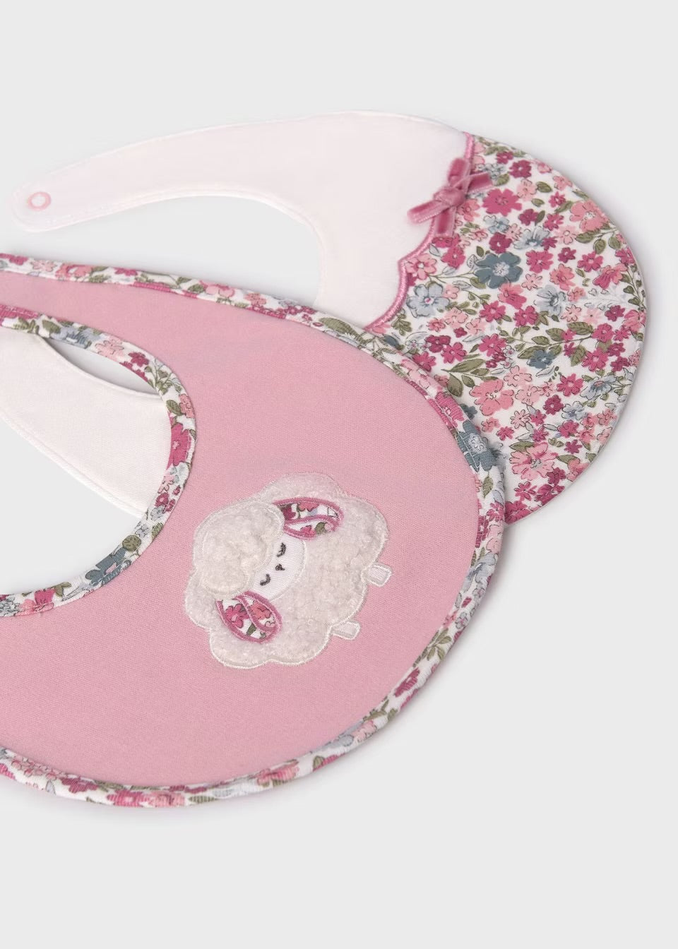 Mayoral 2 Piece Bib Set 9484 Pink Sheep Accessories ONE SIZE / Pink