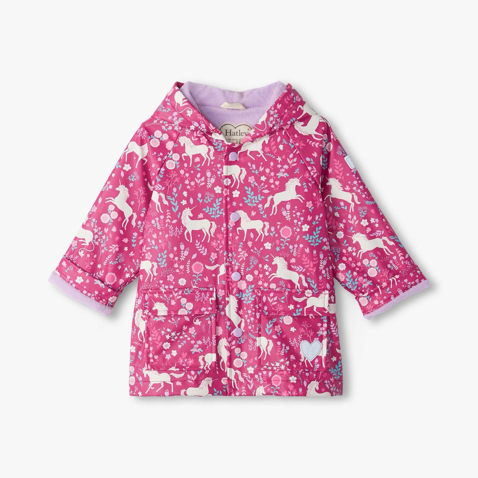 Hatley Unicorn Forest Pre-School Raincoat Clothing 12/18M / Pink,18/24M / Pink,2YRS / Pink,3YRS / Pink,4YRS / Pink,5YRS / Pink,6YRS / Pink
