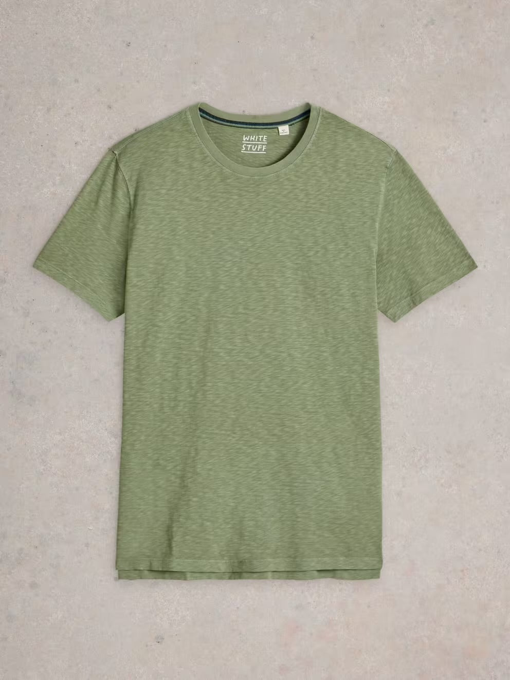 White Stuff Mens Abersoch Solid T-Shirt 442650 Dusty Green Clothing M / Seagrass,L / Seagrass,XL / Seagrass,XXL / Seagrass