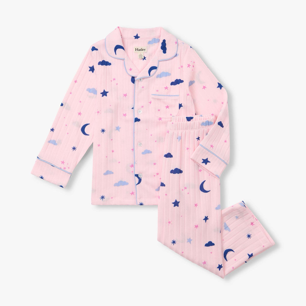 Hatley Night Sky Relaxed PJ Set Clothing 4YRS / Pale Pink,5YRS / Pale Pink,6YRS / Pale Pink,8YRS / Pale Pink,10YRS / Pale Pink,12YRS / Pale Pink