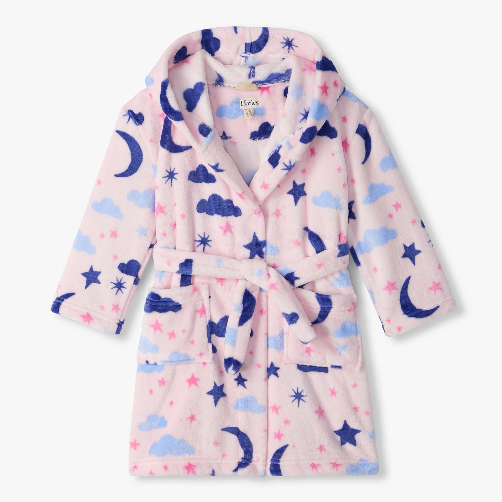 Hatley Night Sky Dressing Gown Clothing 2-3YRS / Pale Pink,4-5YRS / Pale Pink,6-7YRS / Pale Pink,8-9YRS / Pale Pink