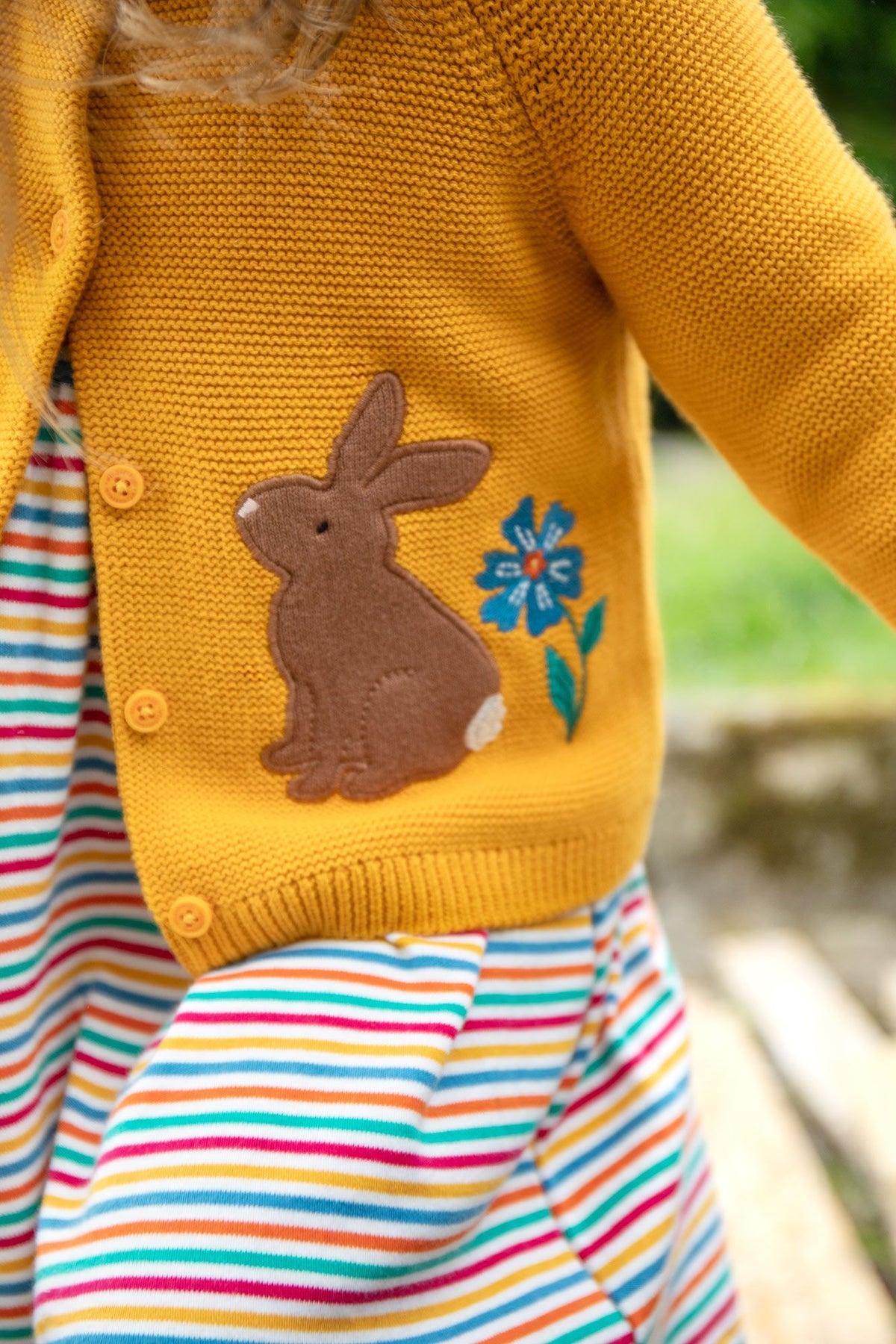Frugi Colby Cardigan 500147A4gauf Autumn Friends Clothing 2-3YRS / Yellow,3-4YRS / Yellow,4-5YRS / Yellow,5-6YRS / Yellow