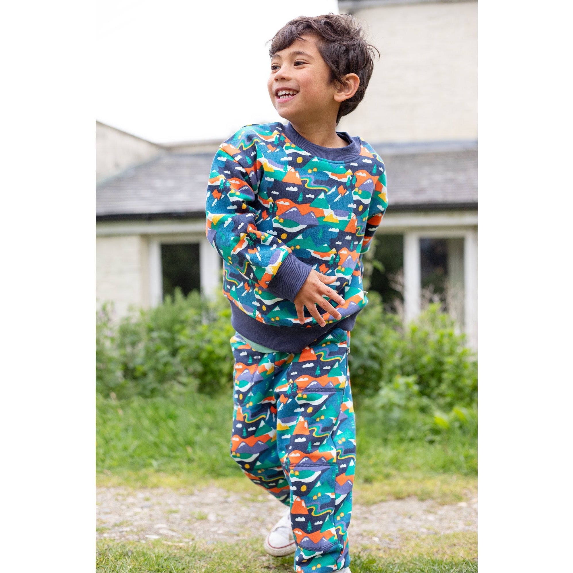 Frugi Superb Sweatshirt 500022A4napa Alpine Clothing 4-5YRS / Multi,5-6YRS / Multi,6-7YRS / Multi,7-8YRS / Multi