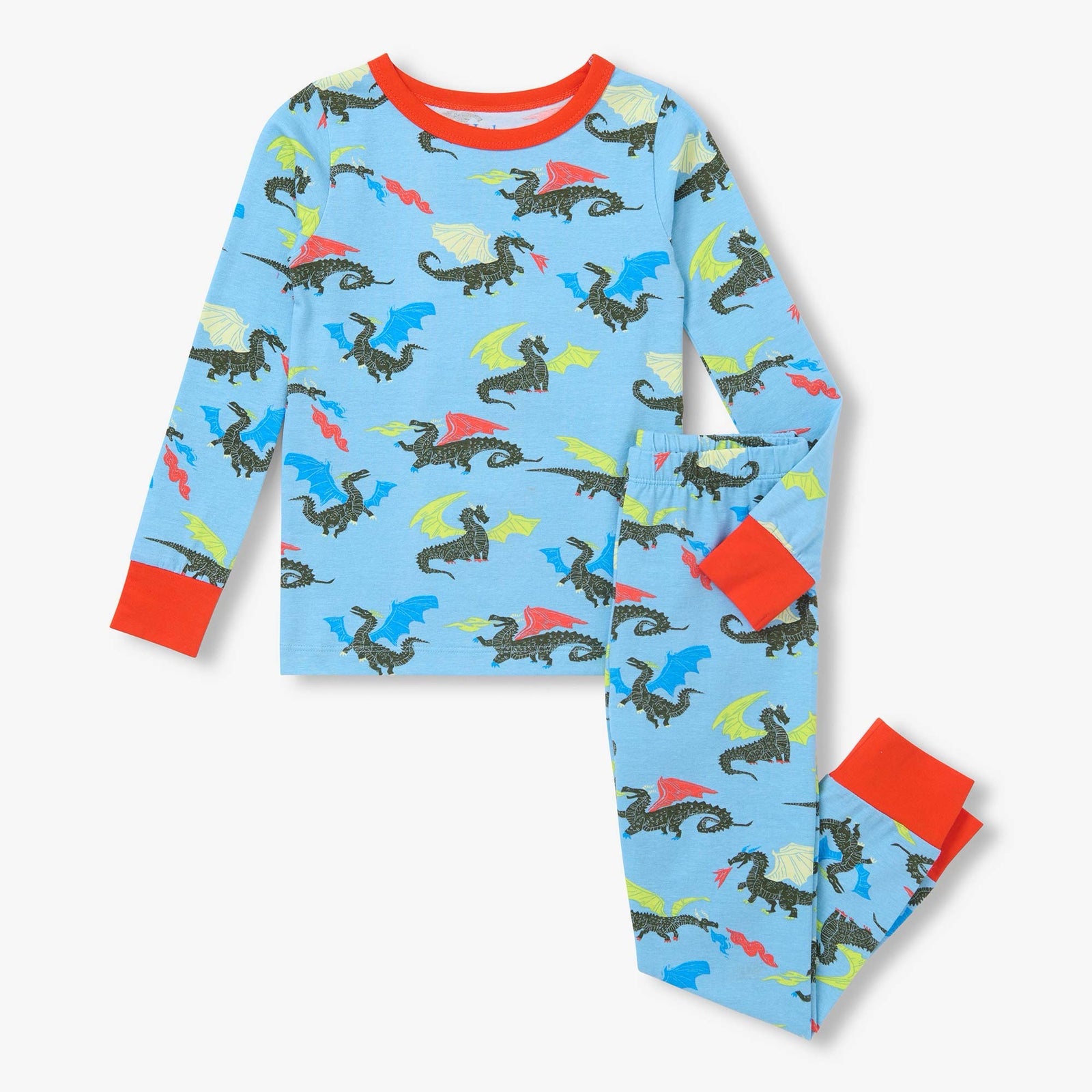 Hatley Dragons Glow Pj Set F26mdk1789 Clothing 2YRS / Blue,3YRS / Blue,4YRS / Blue,5YRS / Blue,6YRS / Blue,7YRS / Blue,8YRS / Blue