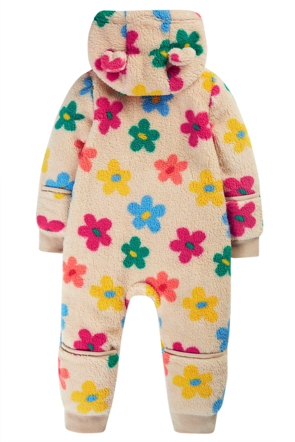 Frugi Cosy Ted Flower Pop Snugglesuit Clothing 3-6M / Multi,6-9M / Multi,9-12M / Multi,12-18M / Multi