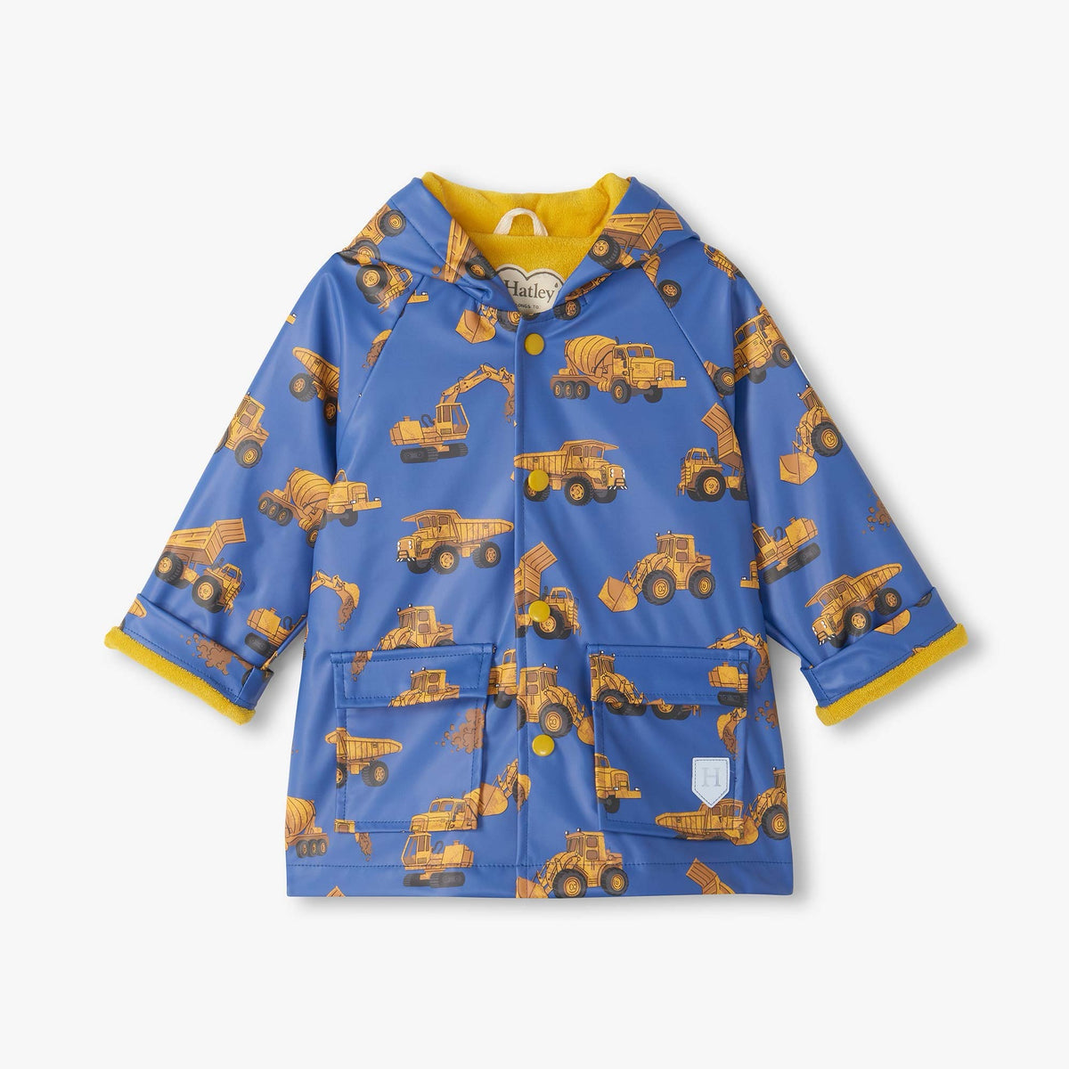 Hatley Construction Pre-School Raincoat F26ctt1317 Clothing 12/18M / Blue,18/24M / Blue,2YRS / Blue,3YRS / Blue,4YRS / Blue,5YRS / Blue,6YRS / Blue