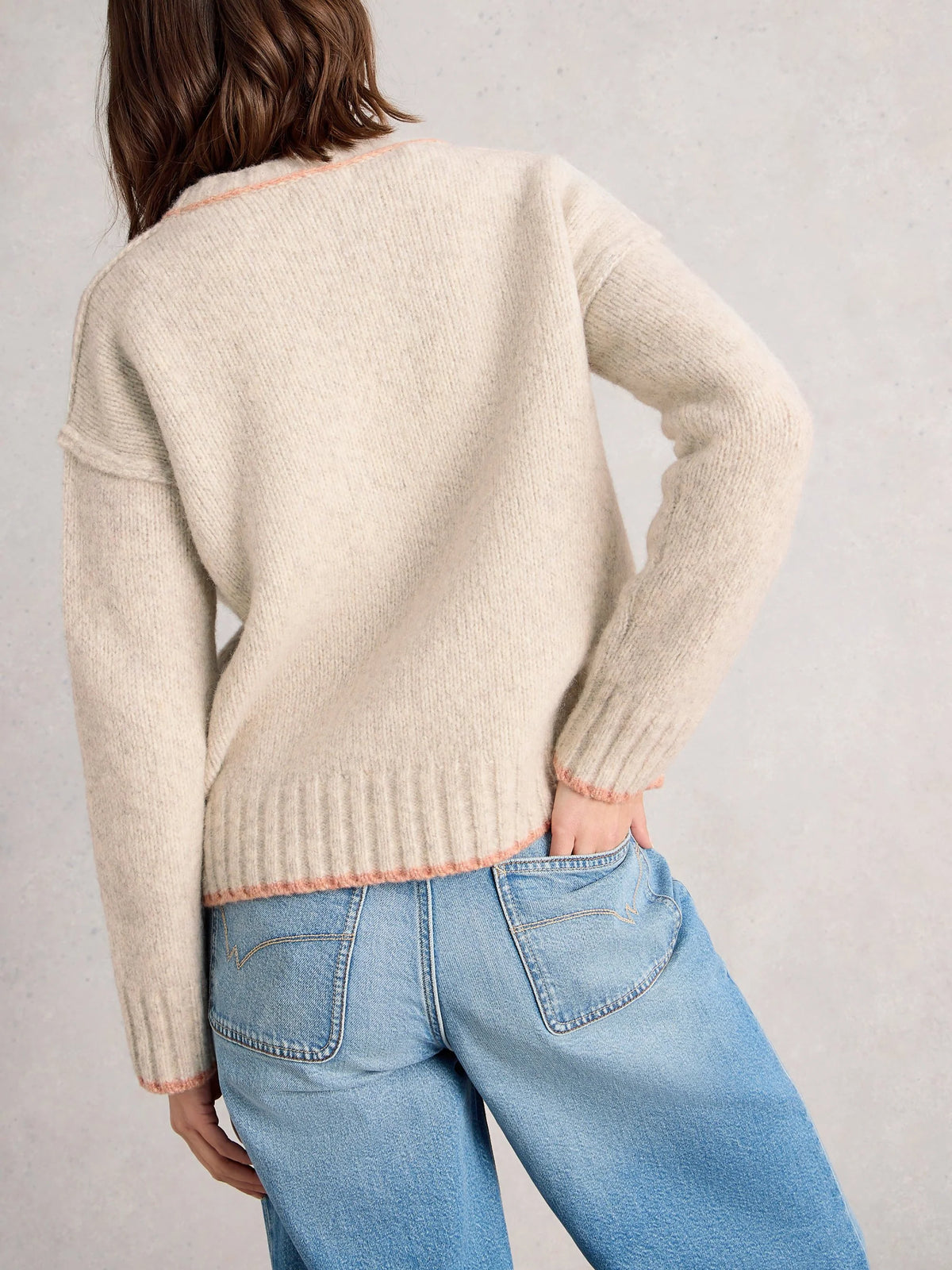 White Stuff Womens Justine Jumper 444072 Natural Clothing UK8 / Natural,UK10 / Natural,UK12 / Natural,UK14 / Natural,UK16 / Natural