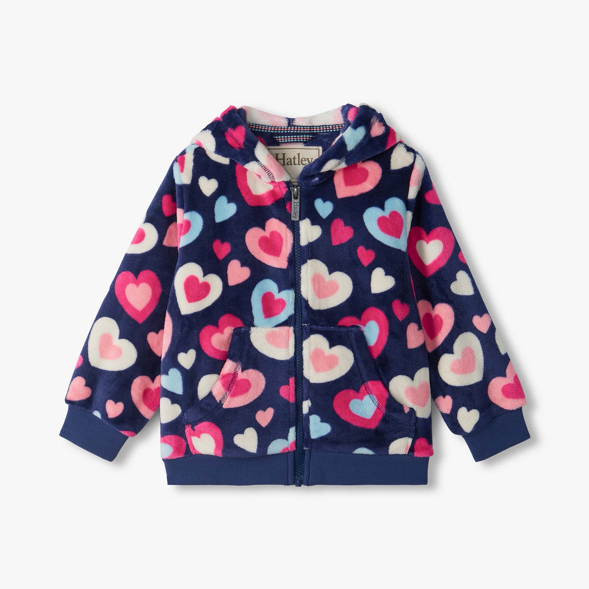 Hatley Bunches Of Hearts Zip Fleece F26bhk1551