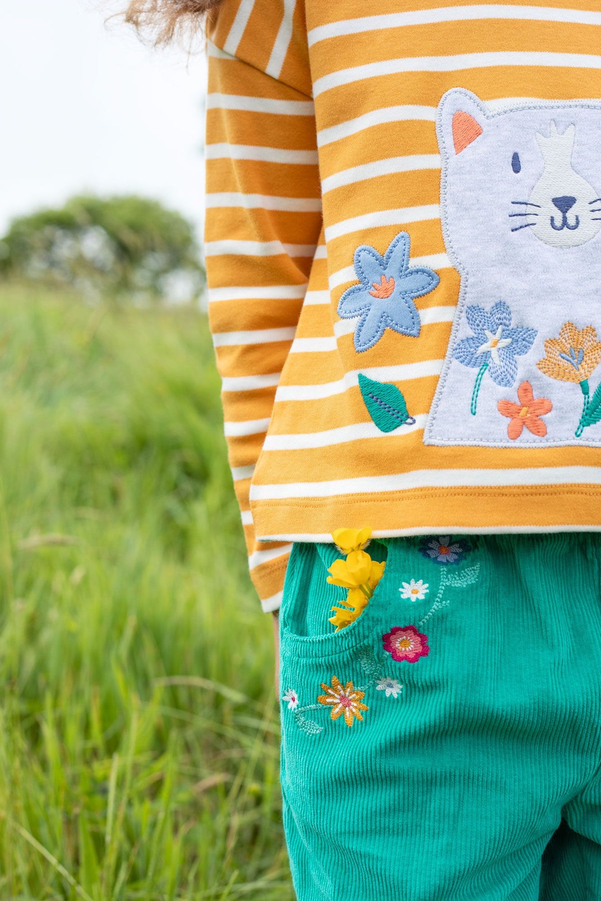 Frugi Tori Breton Stripe Top 500011A4gbsc Cat Clothing 2-3YRS / Yellow,3-4YRS / Yellow,4-5YRS / Yellow,5-6YRS / Yellow,6-7YRS / Yellow