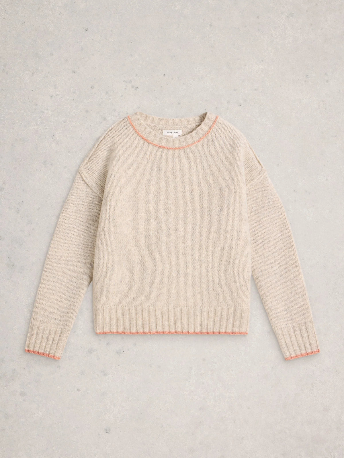 White Stuff Womens Justine Jumper 444072 Natural Clothing UK8 / Natural,UK10 / Natural,UK12 / Natural,UK14 / Natural,UK16 / Natural