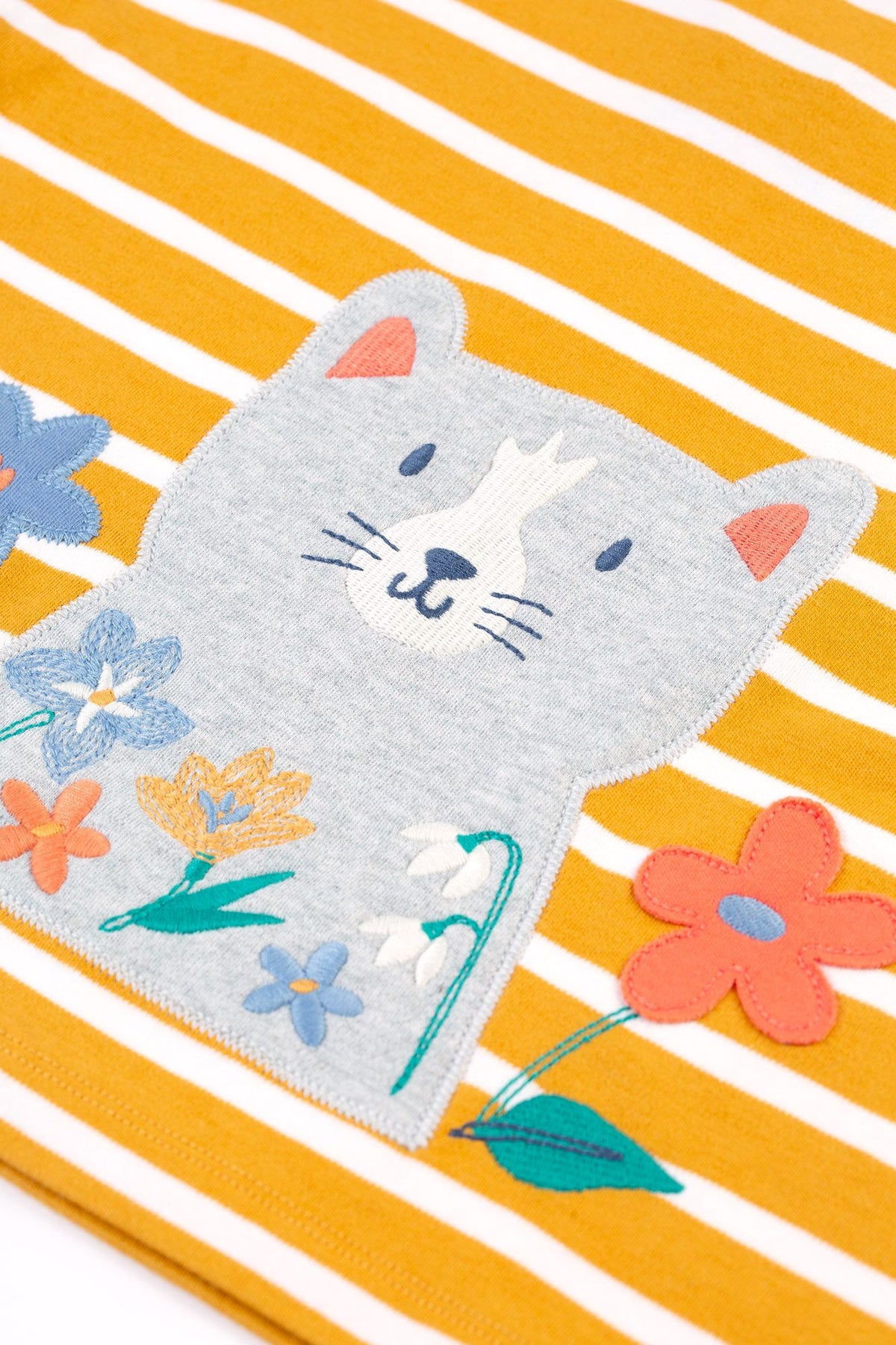 Frugi Tori Breton Stripe Top 500011A4gbsc Cat Clothing 2-3YRS / Yellow,3-4YRS / Yellow,4-5YRS / Yellow,5-6YRS / Yellow,6-7YRS / Yellow