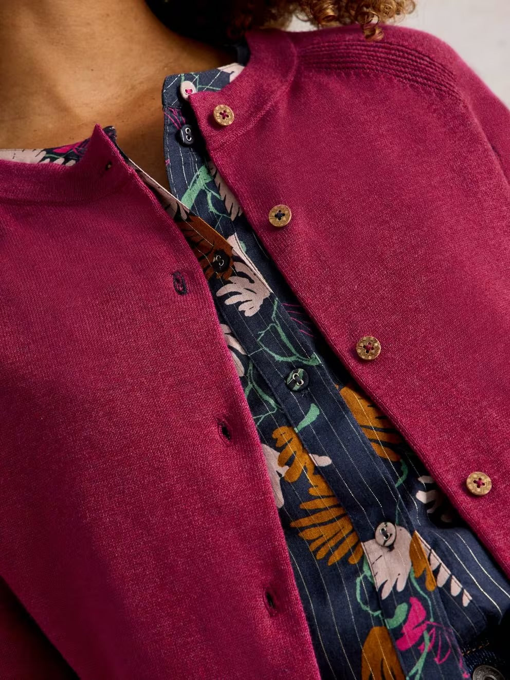 White Stuff Womens Lulu Cardigan 444074 Dark Plum Clothing UK8 / Plum,UK10 / Plum,UK12 / Plum,UK14 / Plum,UK16 / Plum,UK18 / Plum