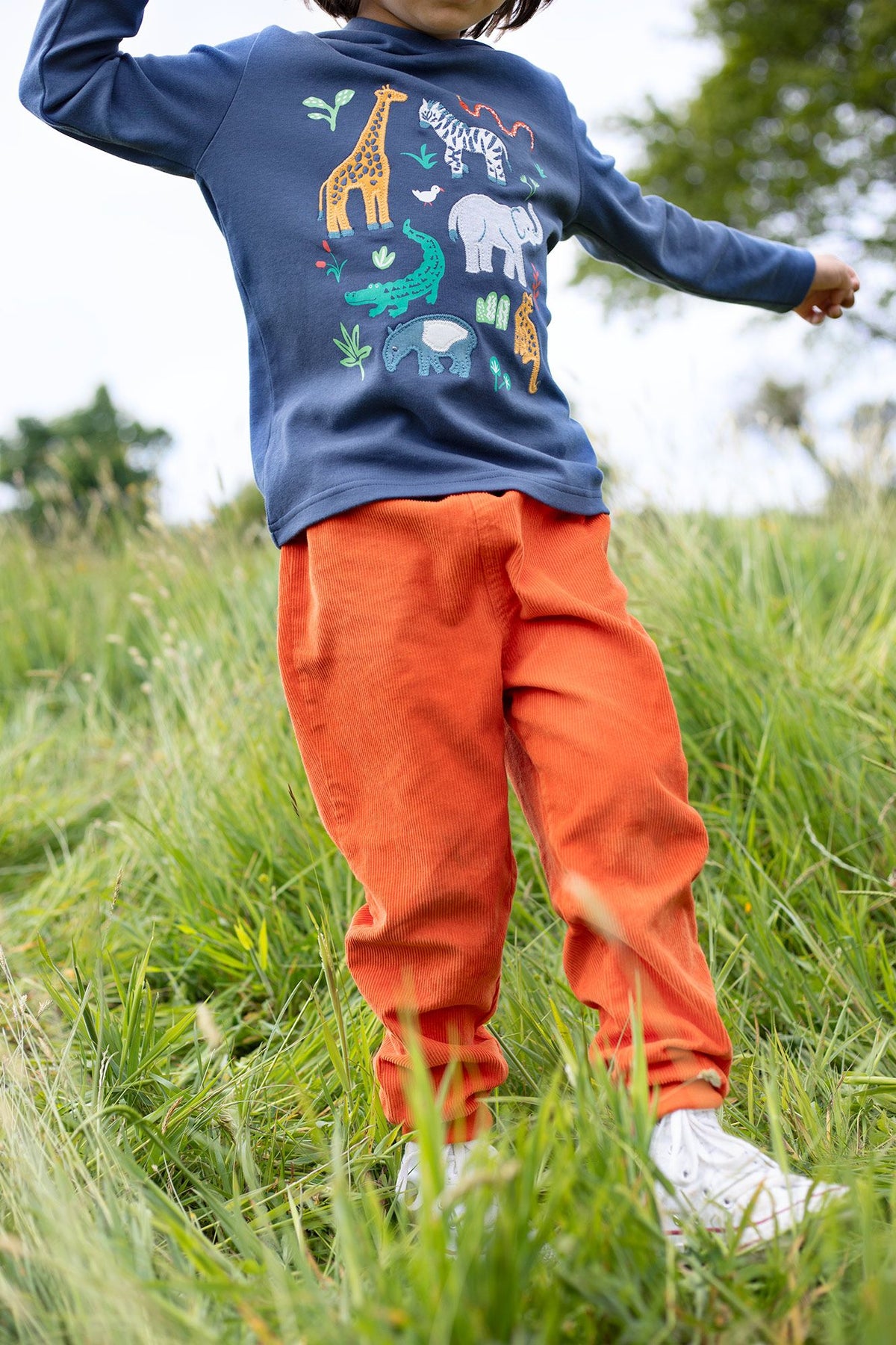 Frugi Carrot Cord Pull Ups 500152A4bonf Bonfire Clothing 2-3YRS / Orange,3-4YRS / Orange,4-5YRS / Orange,5-6YRS / Orange,6-7YRS / Orange