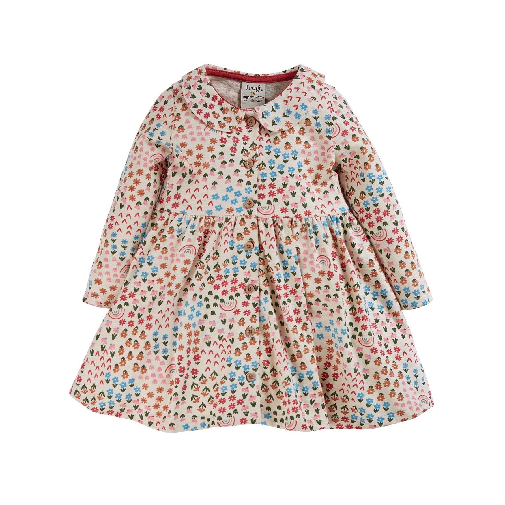 Frugi Infant Marta Dress Clothing 3-6M / Multi,6-9M / Multi,9-12M / Multi,12-18M / Multi,18-24M / Multi
