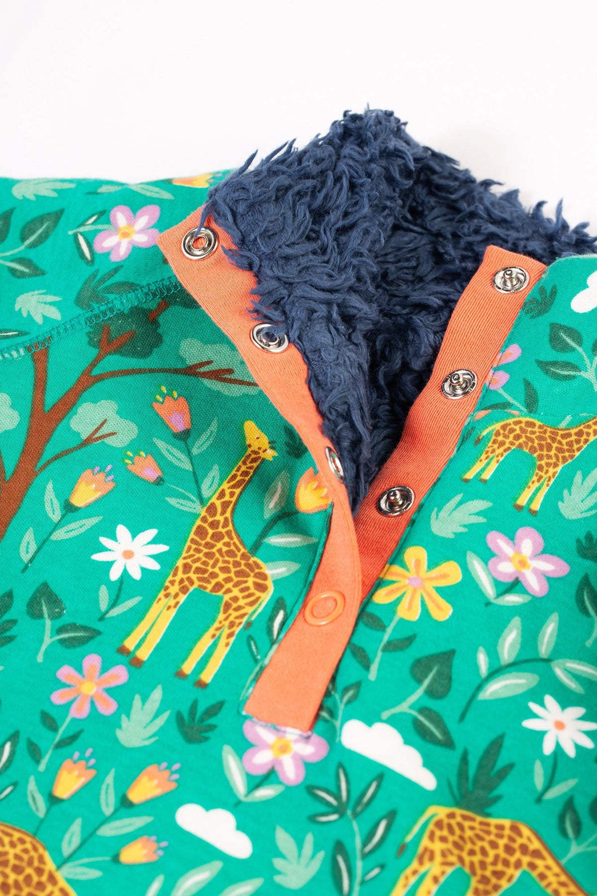 Frugi Snuggle Fleece 500030A4atog Giraffes Clothing 2-3YRS / Multi,3-4YRS / Multi,4-5YRS / Multi,5-6YRS / Multi,6-7YRS / Multi,7-8YRS / Multi,8-9YRS / Multi