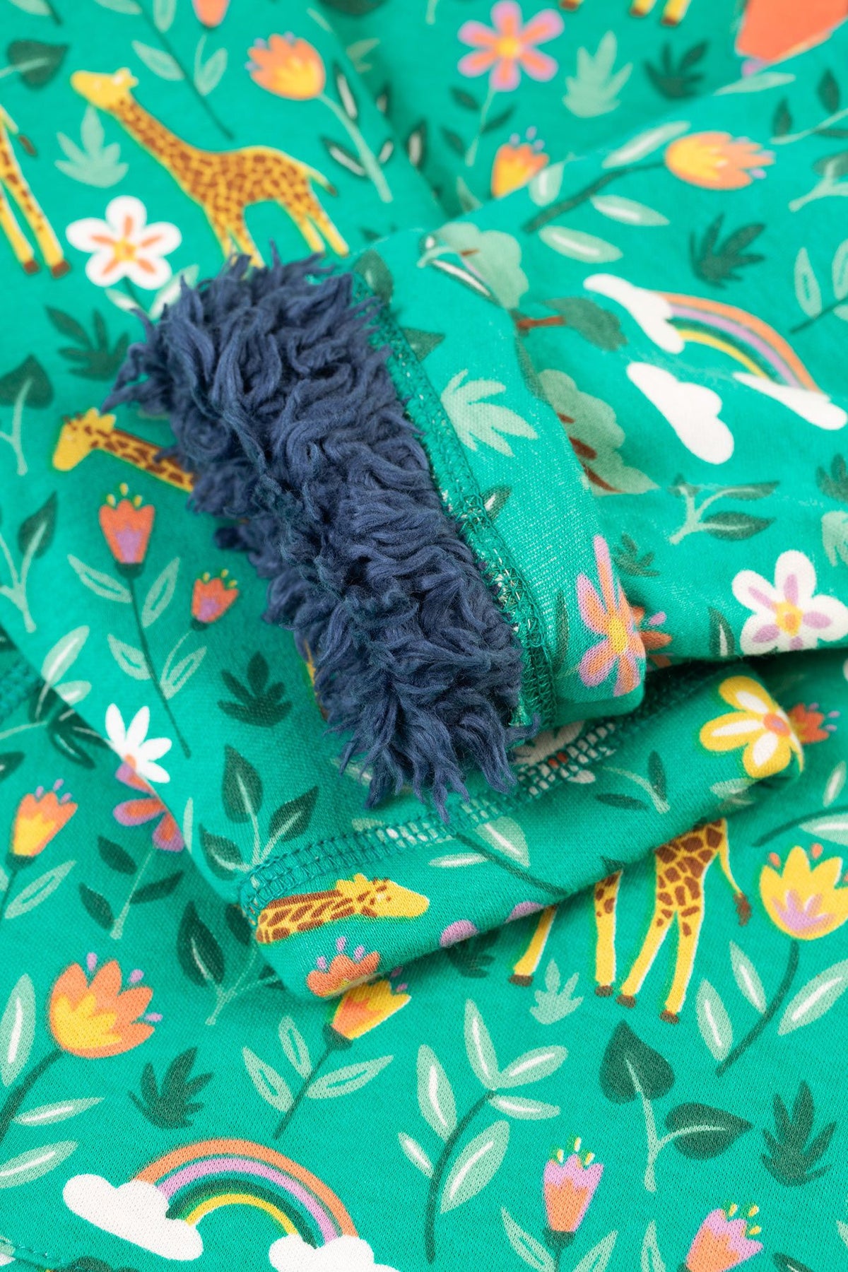 Frugi Snuggle Fleece 500030A4atog Giraffes Clothing 2-3YRS / Multi,3-4YRS / Multi,4-5YRS / Multi,5-6YRS / Multi,6-7YRS / Multi,7-8YRS / Multi,8-9YRS / Multi