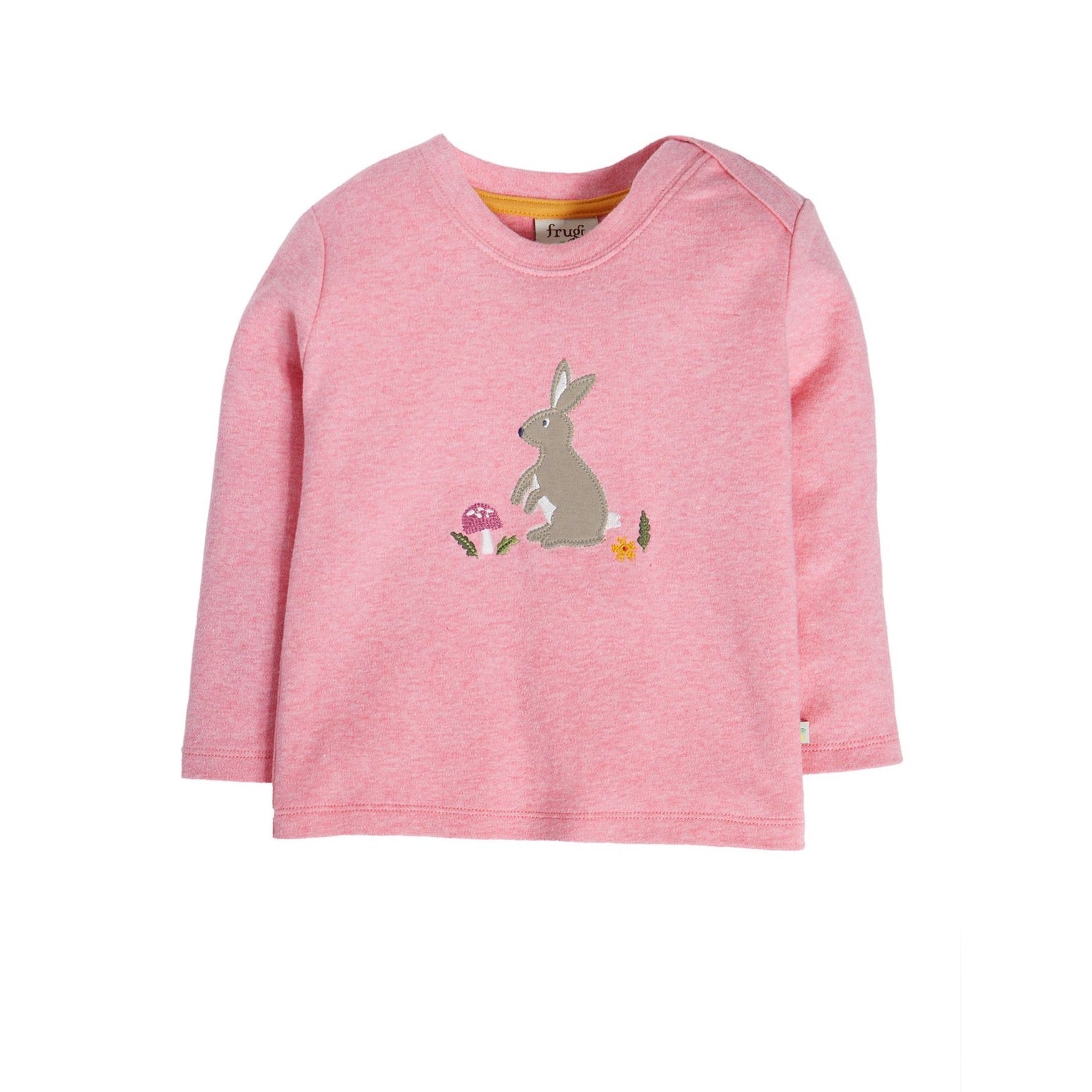 Frugi Orion Infant T-Shirt Pink Bunny Clothing 0-3M / Pink,3-6M / Pink,6-9M / Pink,9-12M / Pink,12-18M / Pink
