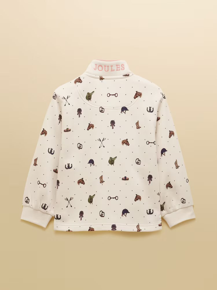 Joules Girls Burnham Sweatshirt Ay7587 Cream Horses Clothing 5YRS / Cream,6YRS / Cream,8YRS / Cream,10YRS / Cream