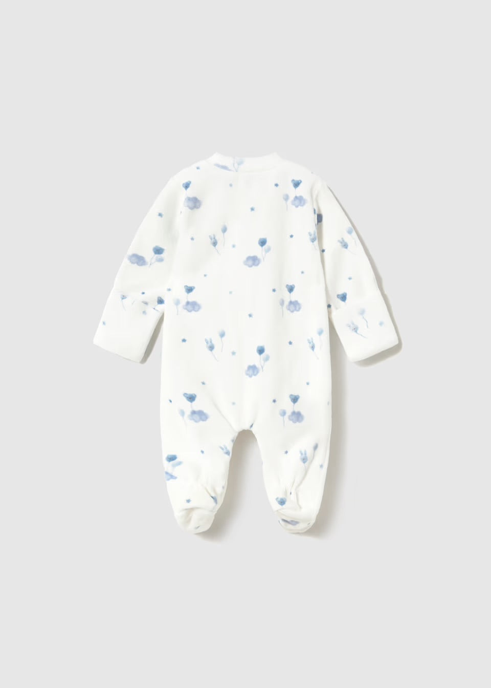 Mayoral Baby Sleepsuit 2761 Pale Blue Print Clothing NEWBORN / White,0-1M / White,1-2M / White,2-4M / White,4-6M / White,6-9M / White