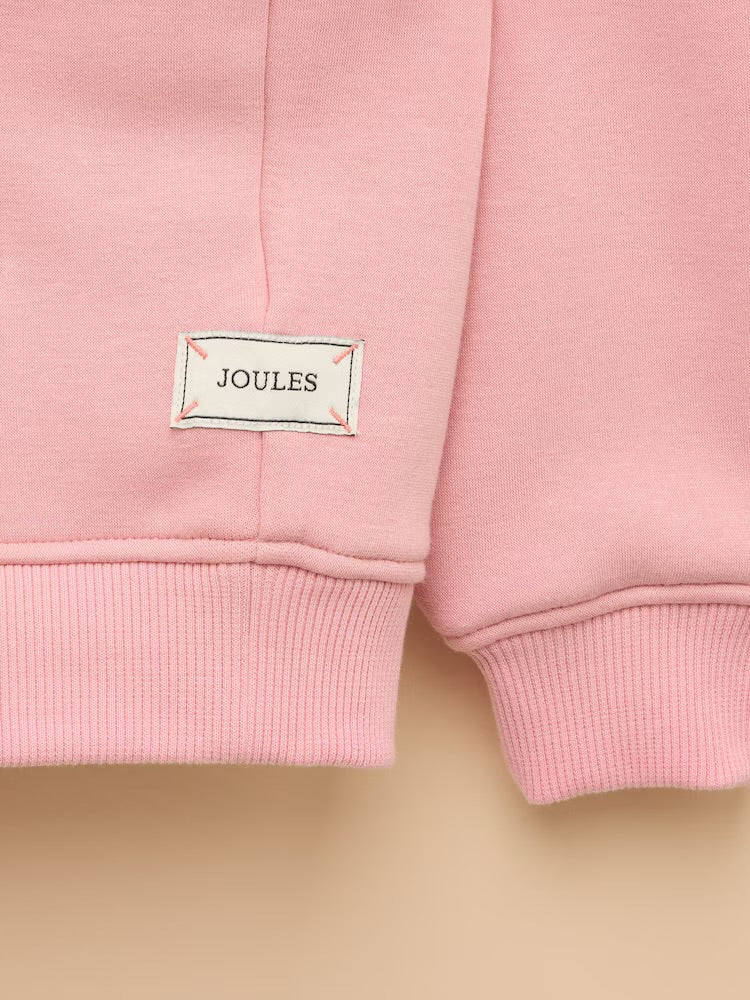 Joules Girls Mackenzie Sweatshirt An2926 Pink Horses Clothing 4YRS / Pink,5YRS / Pink,6YRS / Pink,8YRS / Pink,10YRS / Pink