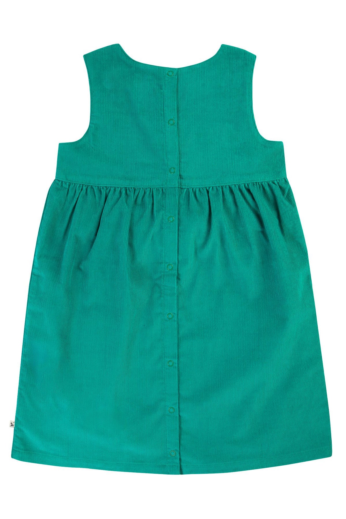 Frugi Lily Cord Infant Dress Iguana Cat Clothing 12-18M / Green,18-24M / Green,2-3YRS / Green,3-4YRS / Green,4-5YRS / Green