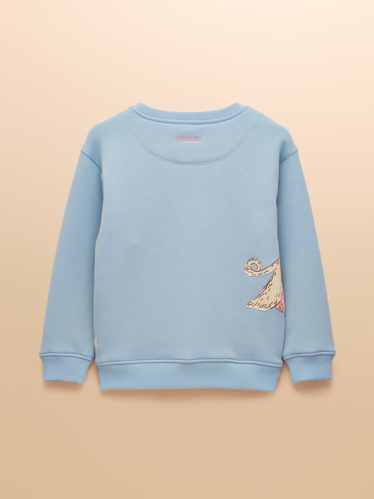Joules Girls Mackenzie Sweatshirt An2940 Blue Dogs Clothing 2YRS / Blue,3YRS / Blue,4YRS / Blue,5YRS / Blue,6YRS / Blue,8YRS / Blue