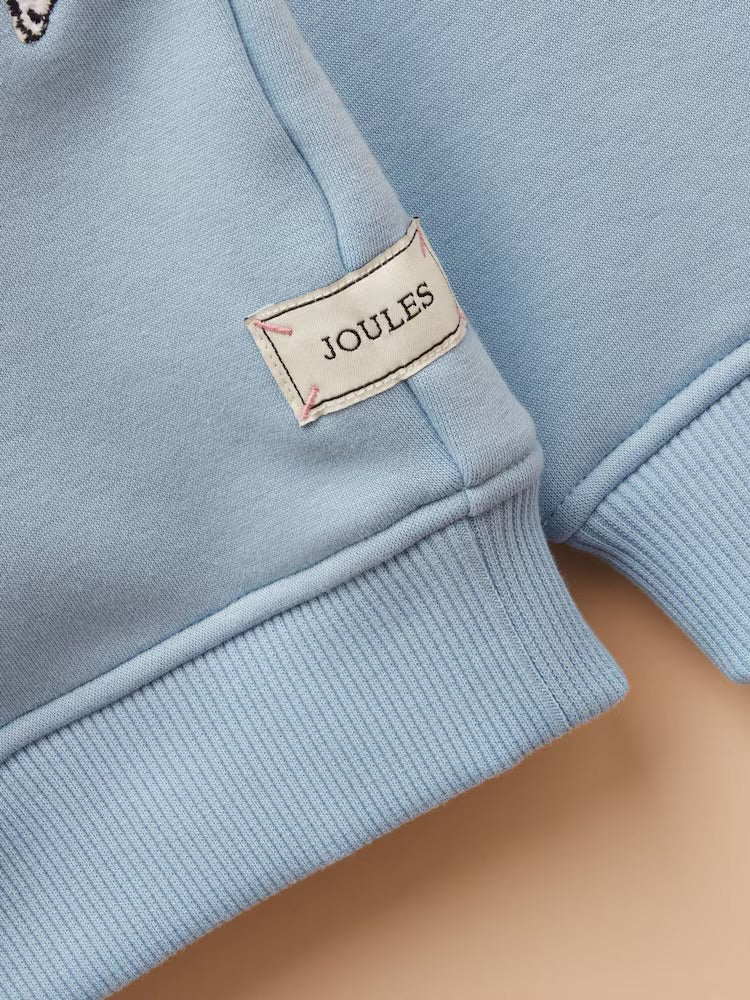 Joules Girls Mackenzie Sweatshirt An2940 Blue Dogs Clothing 2YRS / Blue,3YRS / Blue,4YRS / Blue,5YRS / Blue,6YRS / Blue,8YRS / Blue
