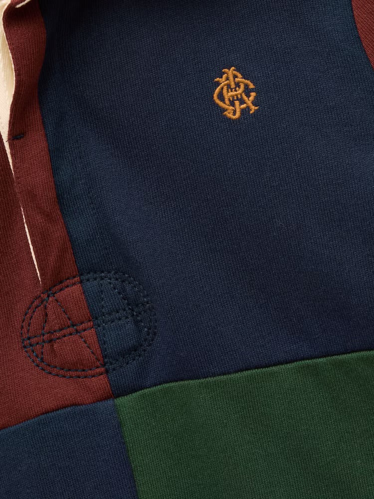 Joules Boys Oneside Rugby Shirt Ay5099 Harlequin Clothing 8YRS / Multi,10YRS / Multi,12YRS / Multi