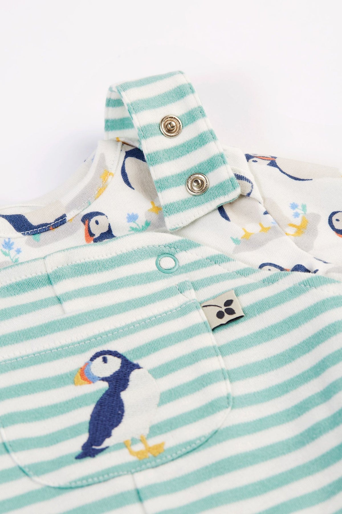 Frugi Puffin Dungaree Gift Set 500121A4ppms Clothing NEWBORN / Seagrass,0-3M / Seagrass,3-6M / Seagrass,6-9M / Seagrass