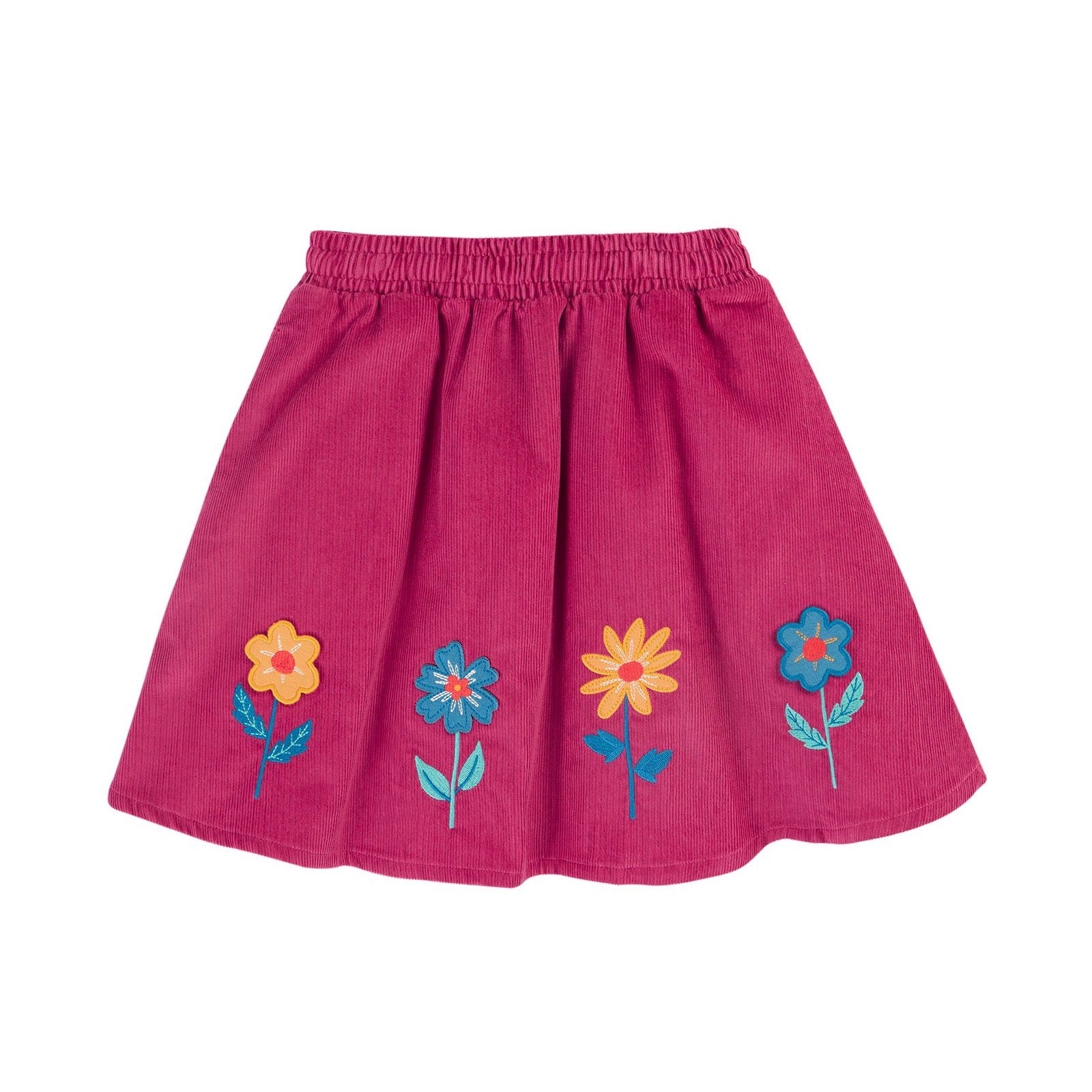 Frugi Katya Cord Skirt 500082A4lbfl Pink Flower Clothing 4-5YRS / Pink,5-6YRS / Pink,6-7YRS / Pink