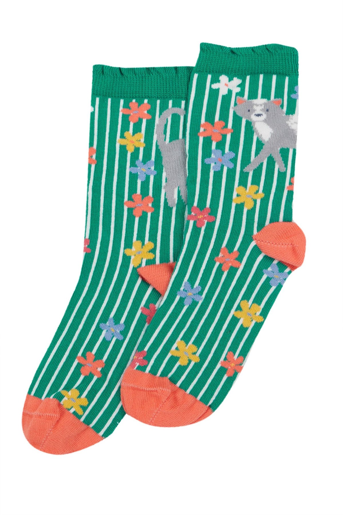 Frugi 2 Pack Frill Socks 500116A4gopk Outside Clothing UK6-8 / Multi,UK9-12 / Multi,UK13-2 / Multi