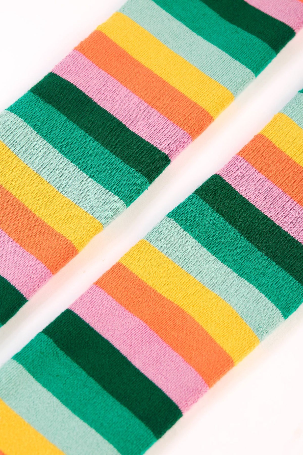 Frugi Toasty Cantaloupe Striped Tights 500014A4capk Clothing 0-6M / Multi,6-12M / Multi,1-2YRS / Multi,2-4YRS / Multi,4-6YRS / Multi,6-8YRS / Multi