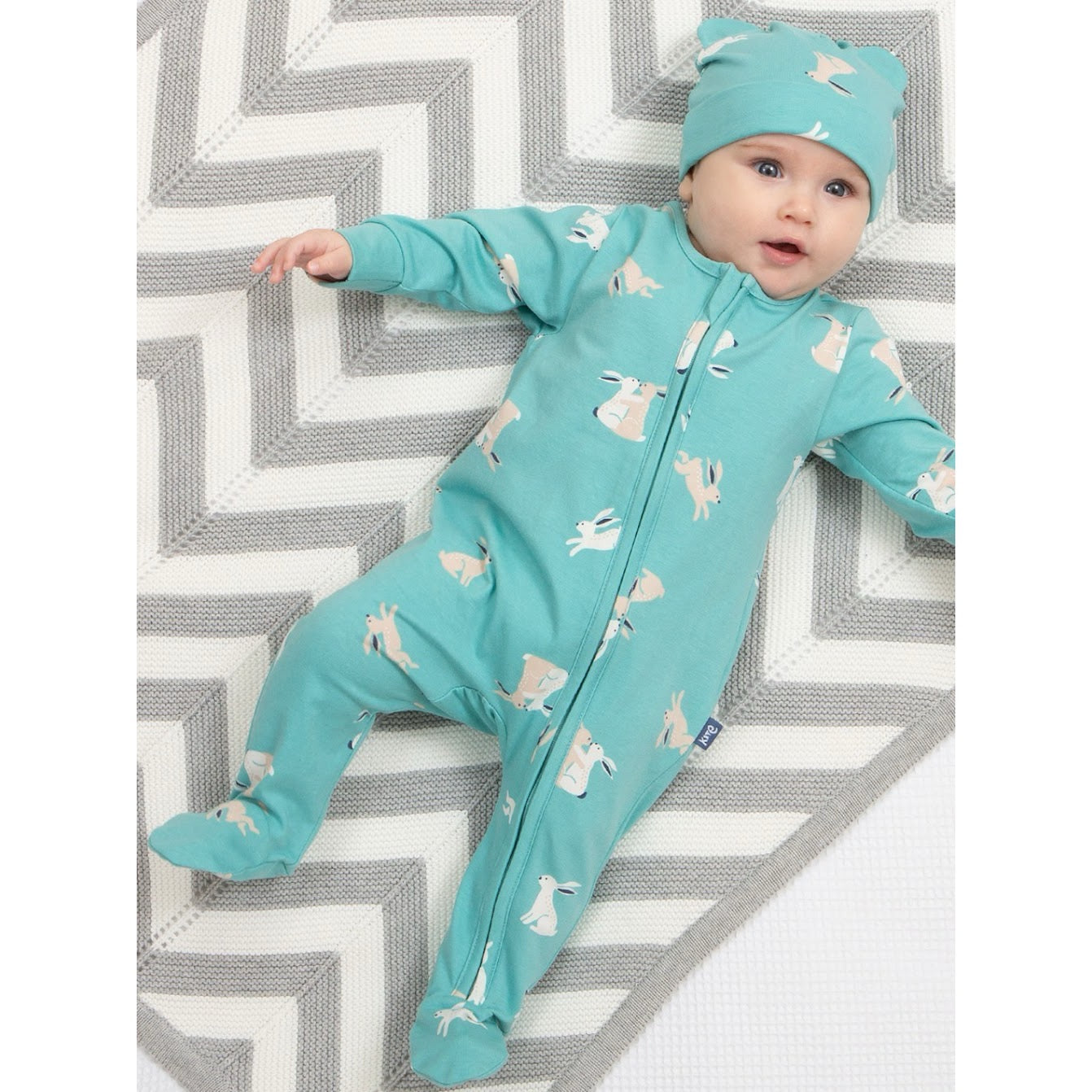 Kite Hare Hug Sleepsuit 8109 Clothing NEWBORN / Aqua,0-1M / Aqua,0-3M / Aqua,3-6M / Aqua,6-9M / Aqua