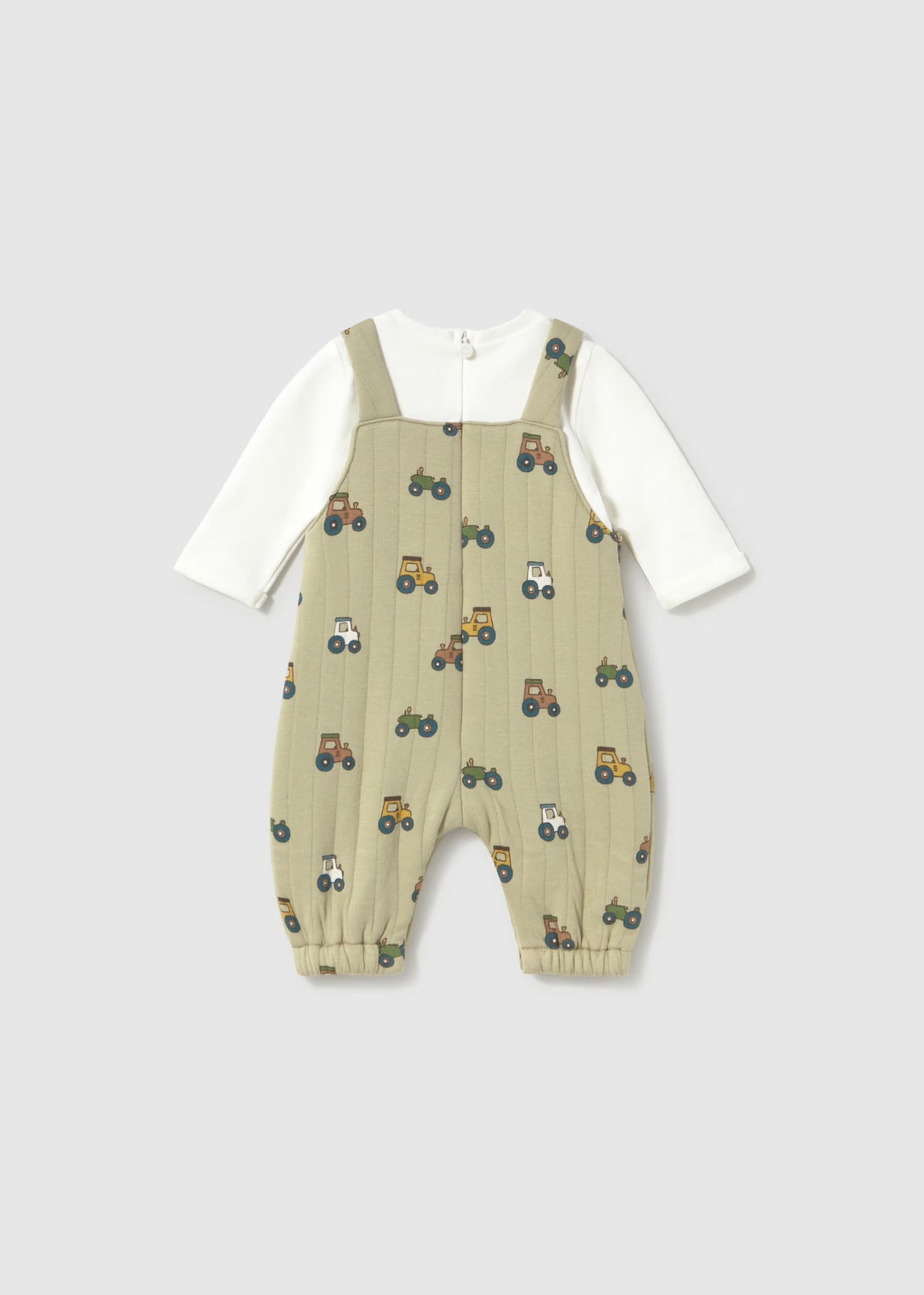 Mayoral Baby Boys Dungaree Romper 2679 Tractor